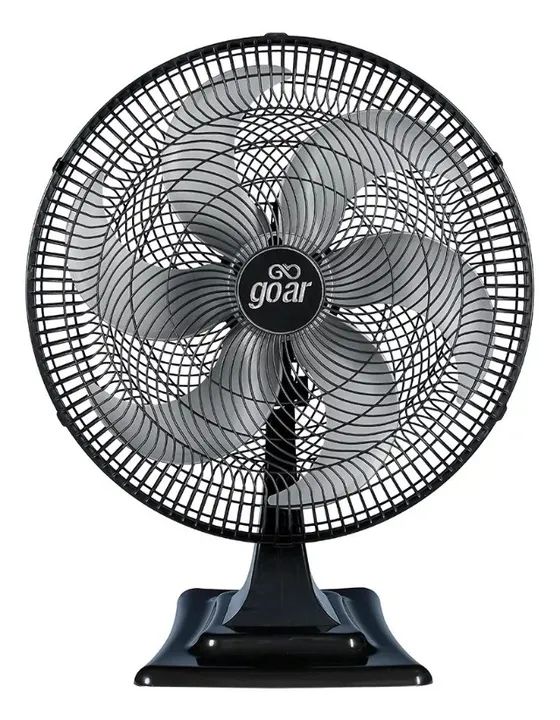 Ventilador De Mesa Turbo 6 Pás 50cm 126w Cinza 3 Velocidades