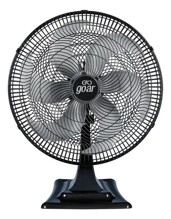 Ventilador De Mesa Turbo 6 Pás 50cm 126w Cinza 3 Velocidades