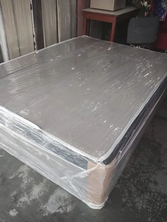 Cama box casal espuma D-28 - Nova (entrega grátis) - Foto 3