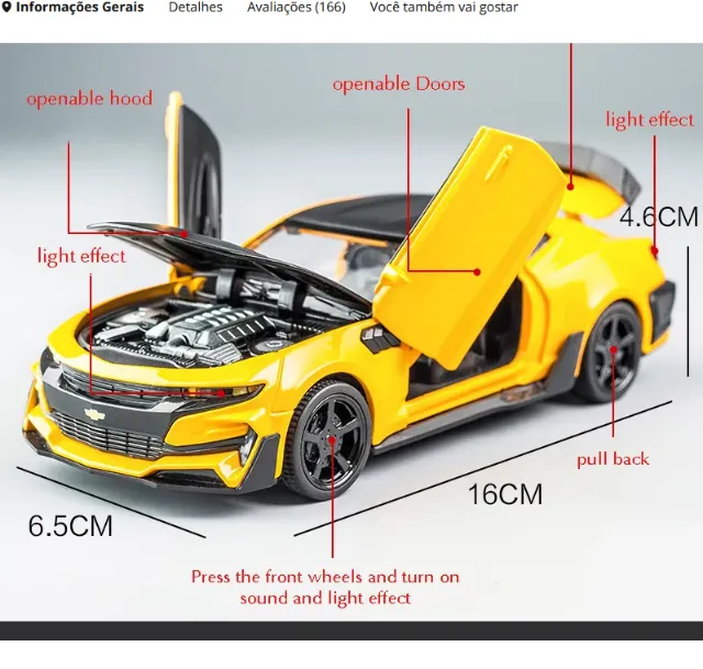 Chevrolet Camaro metal 1:32