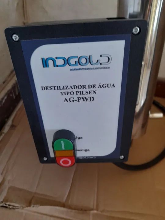 DESTILADOR DE AGUA TIPO PILSEN EM AÇOre INOX 10-LITROS - Foto 3