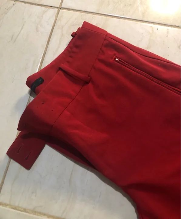 Calça Social Vermelha - Foto 3