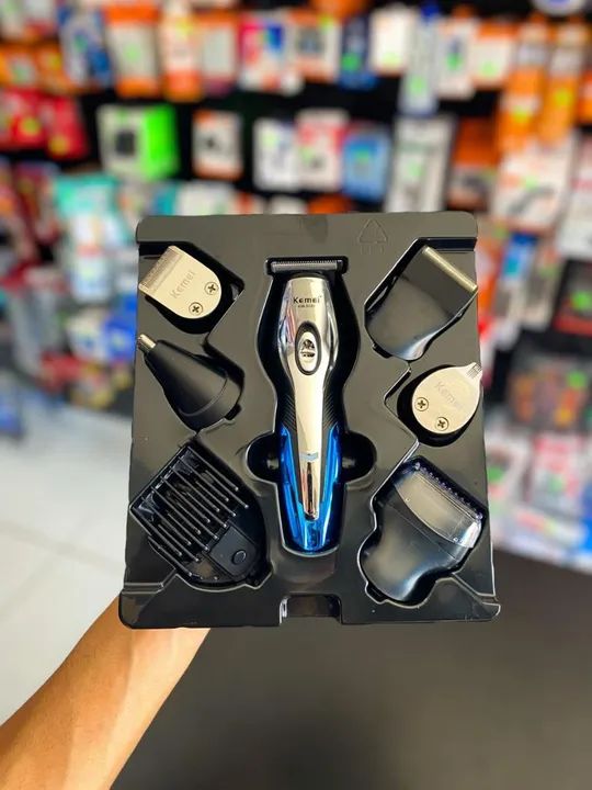 MÁQUINA DE CORTE E ACABAMENTO 11 EM 1 KEMEI KM-5031 - Foto 2