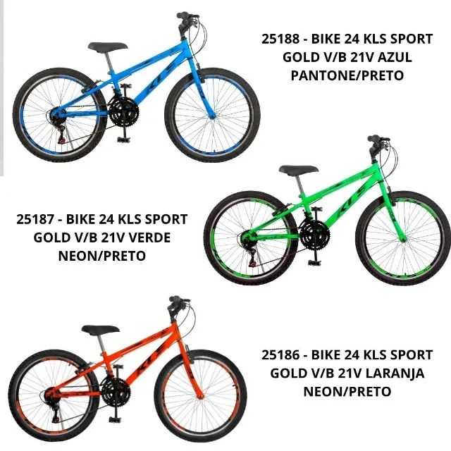 Bicicleta 24 Kls Sport Gold V/B 21v