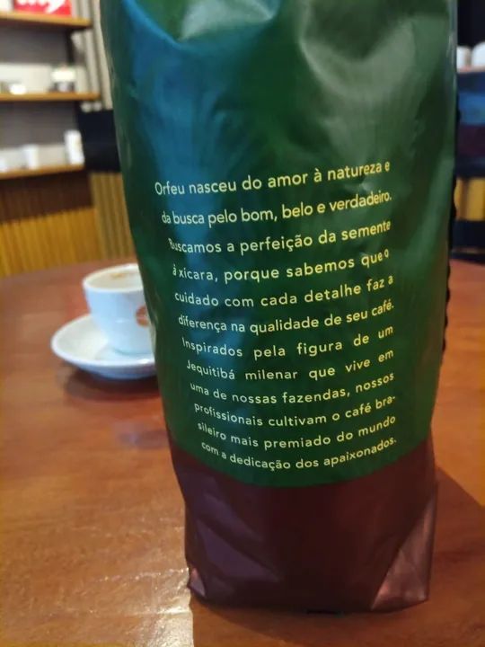 Café especial em grãos Orfeu Intenso Torra Escura - 100%  Arábico 1kg - Foto 2