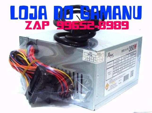 Fonte atx 350 w para PC Knup KP-526  127/220V - Foto 3