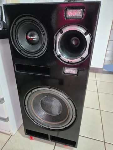 Caixa Bob projetada, processador Dsp4, Soundigital, jbl ti, pintura automotiva...