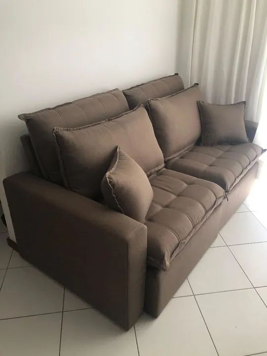 Esse sofá é muito confortável e lindo idal para APs pequenos pois não tem caixa  - Foto 2