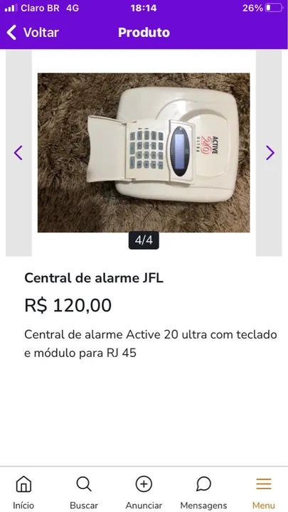 Central de alarme JFL - Foto 4