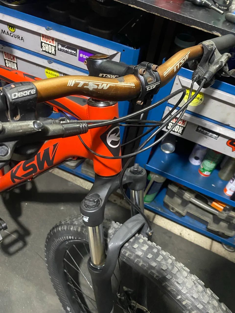 Bike KSW 29 Shimano Deore 24 marchas freio hidráulico  - Foto 6