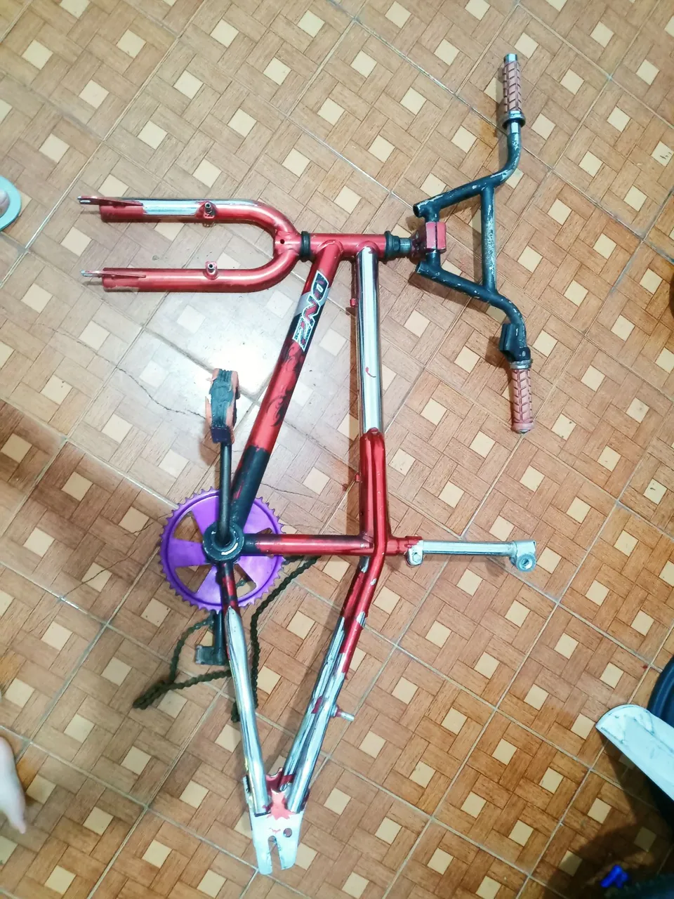 Carcaça de bicicleta bmx manobras urbanas