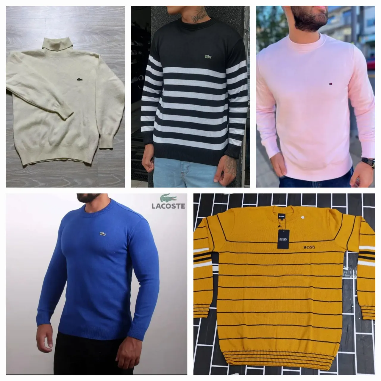 Suéter tricô masculino