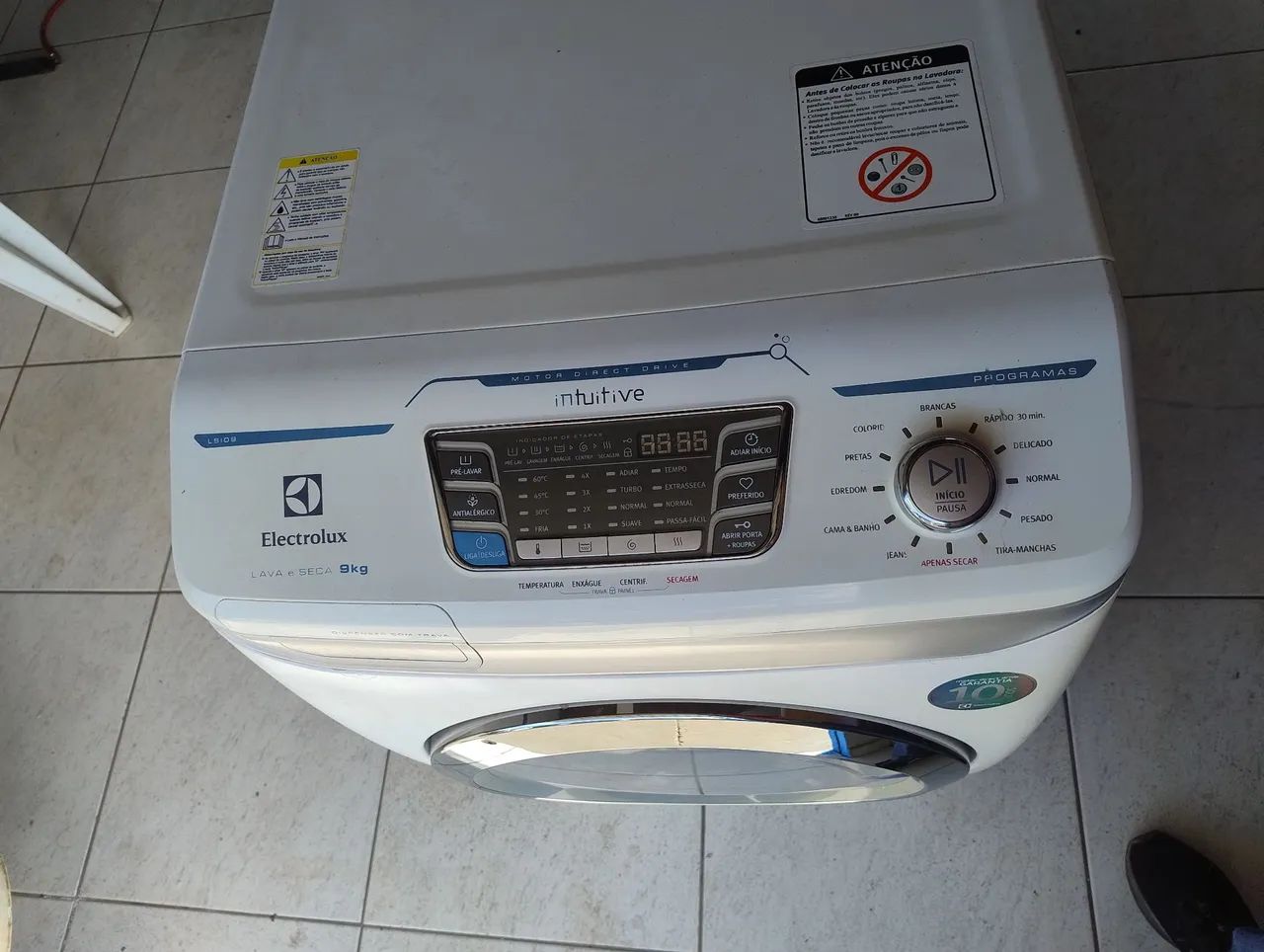  Máquina Lava e Seca Electrolux 9kg funcionando perfeitamente top!!! - Foto 5