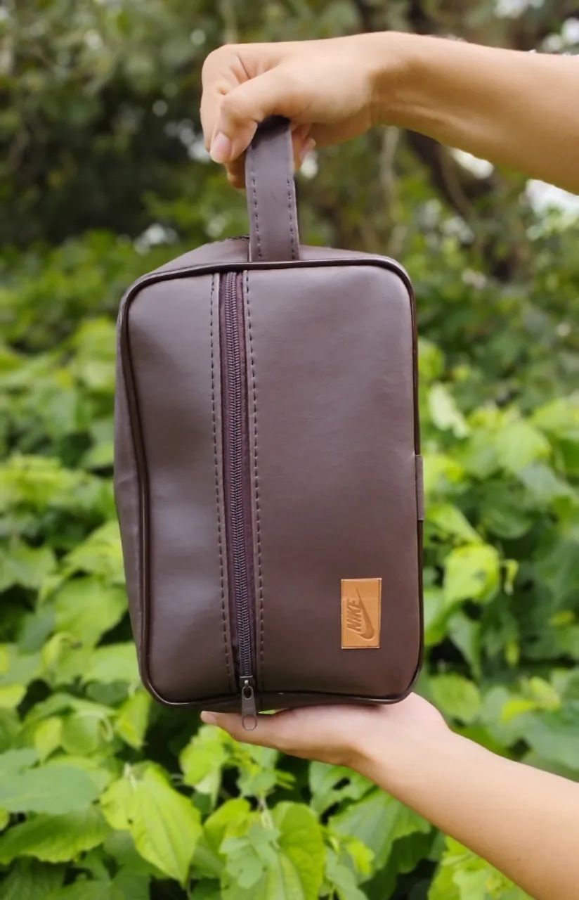 Nécessaire em couro COR MARROM  - Foto 3