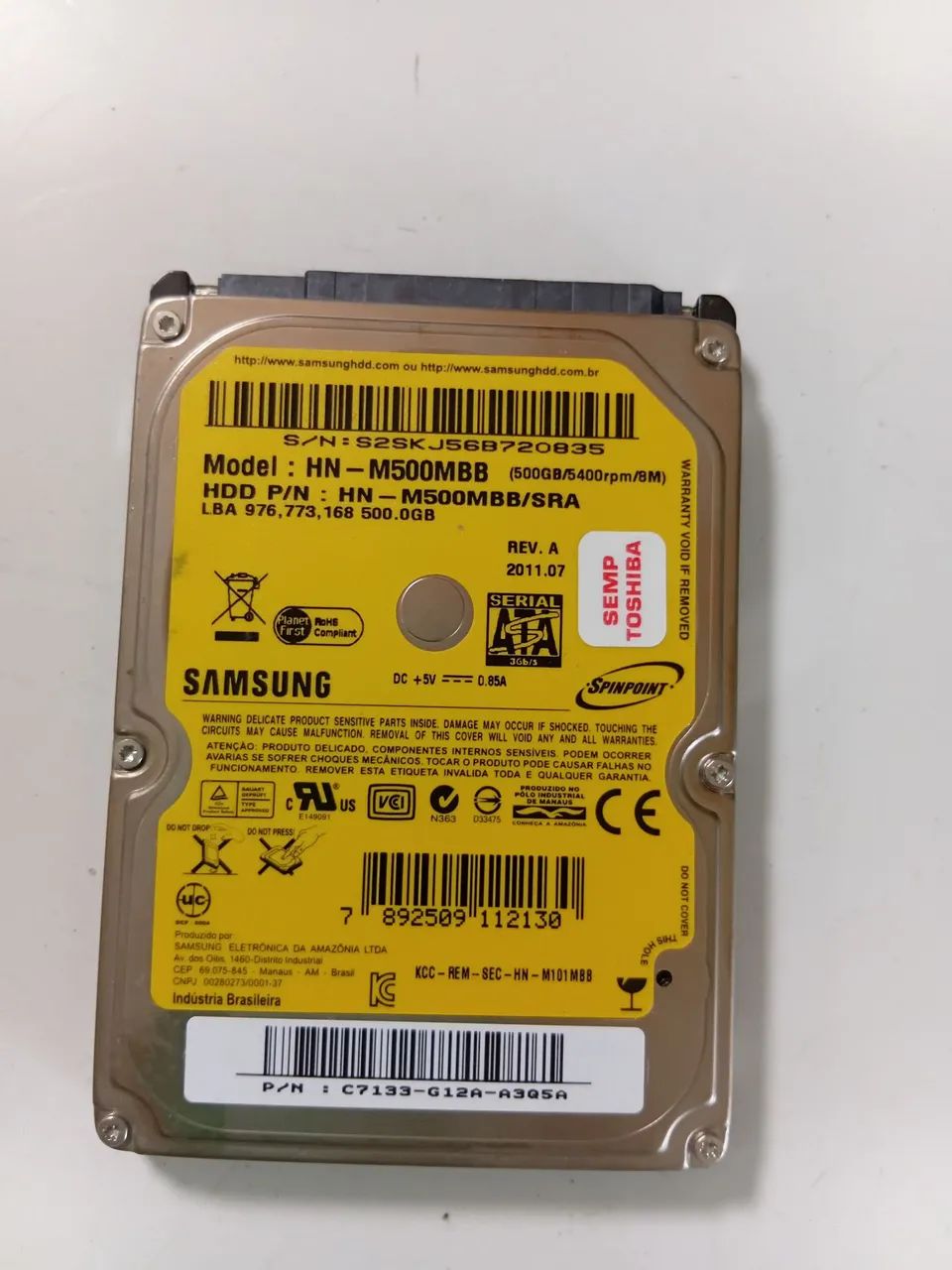 Hd 500GB SATA