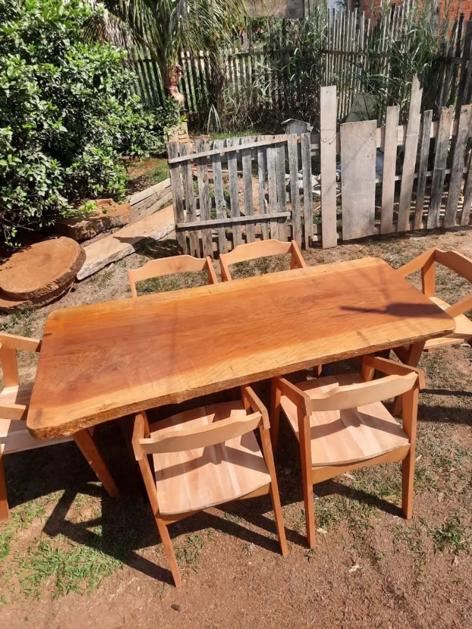 Rustic dining table with benches63824088486787122