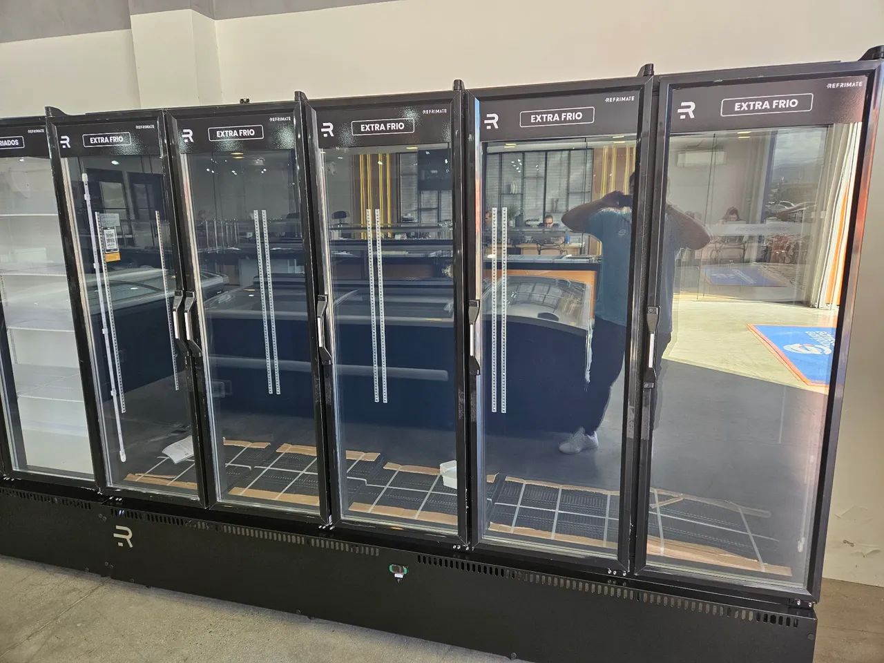 refrigerador vertical 5 portas para cervejas/carnes - a pronta entrega 