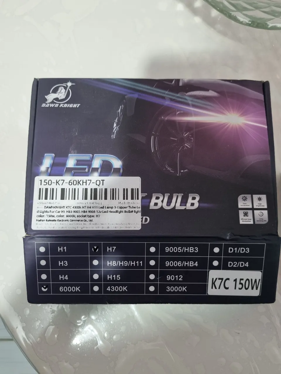 K7C 150W Lâmpadas para Farol - Diversos Modelos