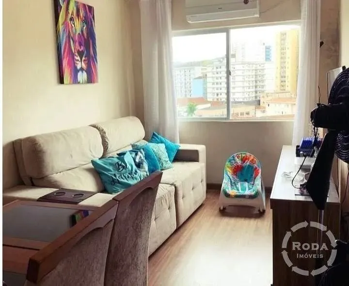 Apartamento à venda em São Vicente-SP, Gonzaguinha: 1 quarto, 1 sala, 1 banheiro, 1 vaga d