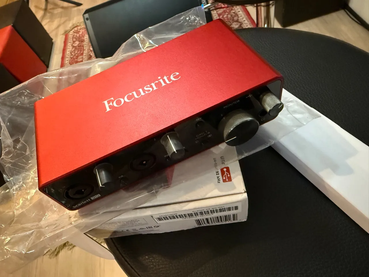 Interface de áudio Focusrite Scarlett 2i2 3 Geração