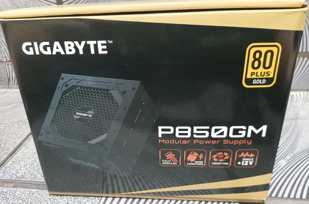 Fonte GIGABYTE P850GM 80 Plus Gold 850W Modular