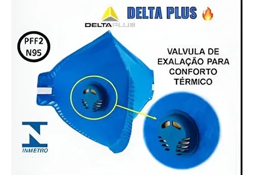 Máscara Delta Plus Deltaplus Concha Pff3 Industrial - Foto 2