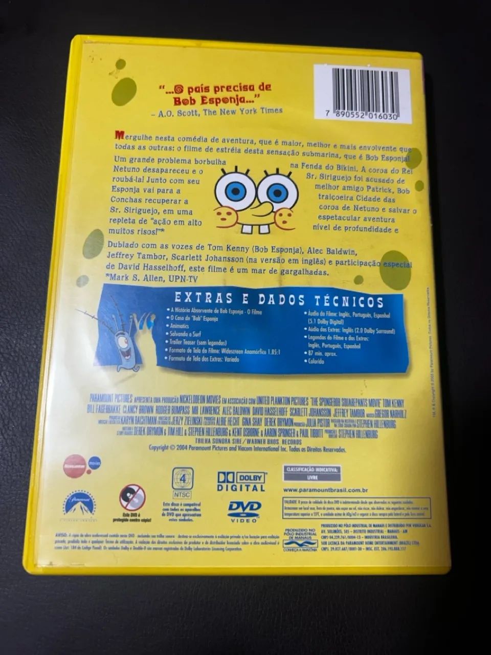 DVD  Bob Esponja - O Filme - Foto 2