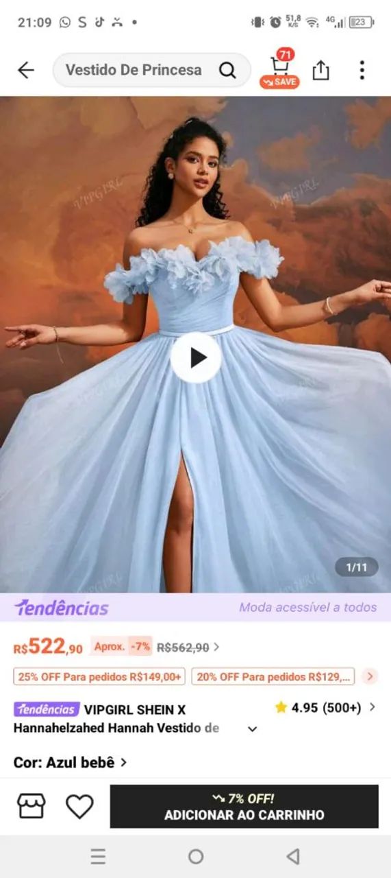 Lindo vestido para festas de casamento ou aniversário,usado apenas