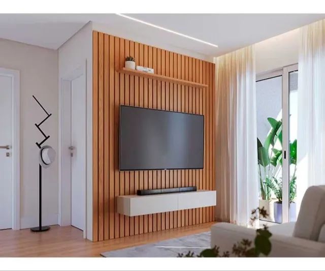 Painel Ripado Niagara 1956 cm com Nicho -FAZEMOS ENTREGA!