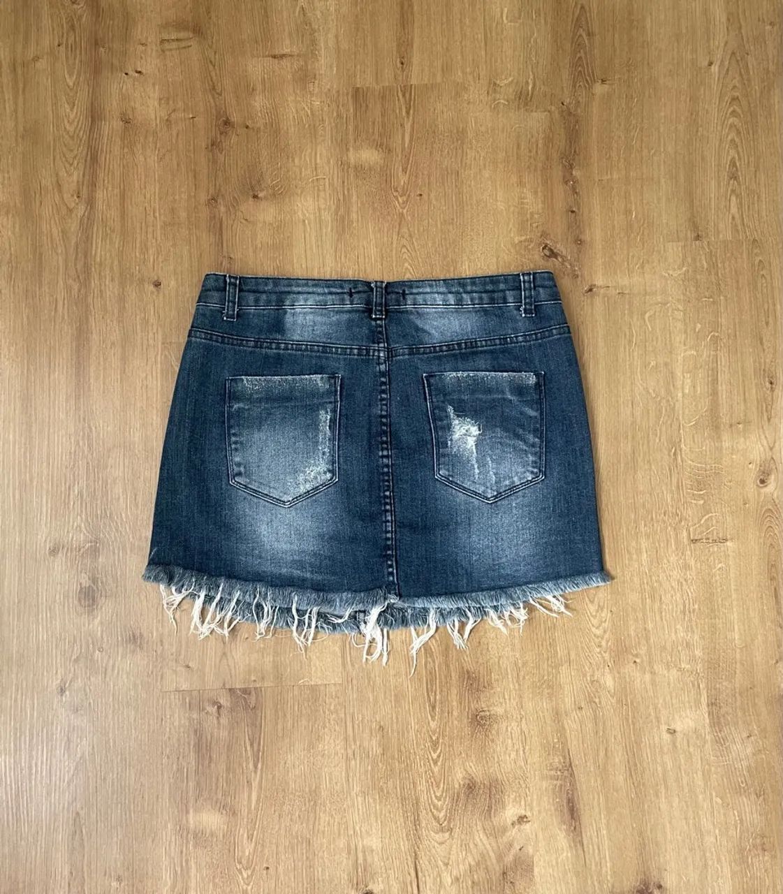 Saia Jeans Destroyed tam 38 Bluesteel - Foto 2