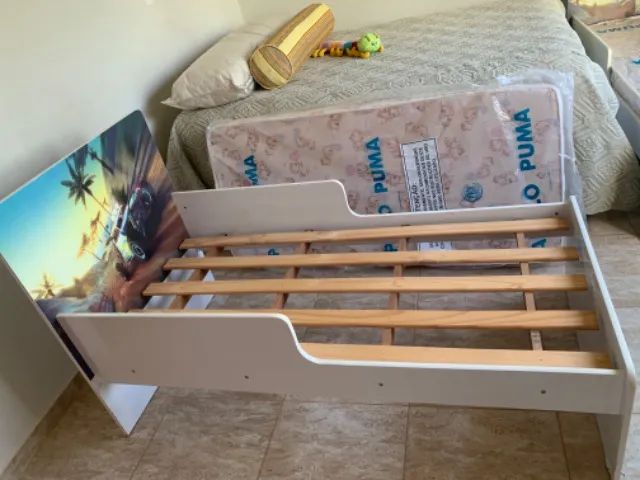 Cama infantil com colchão usada - Foto 2