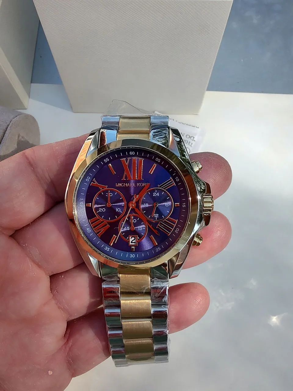 Relógio Michael Kors Dourado/Prata - Novo - Foto 2