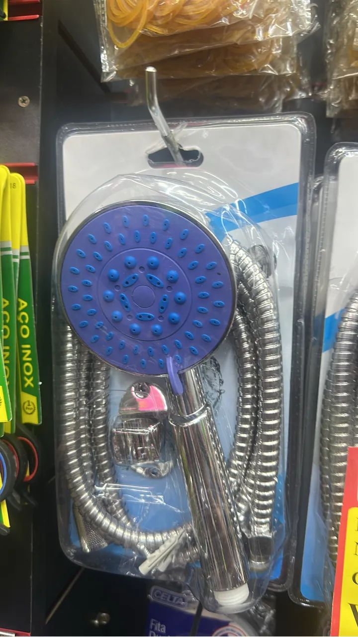 Ducha de chuveiro  de alta pressão cromado - Foto 4