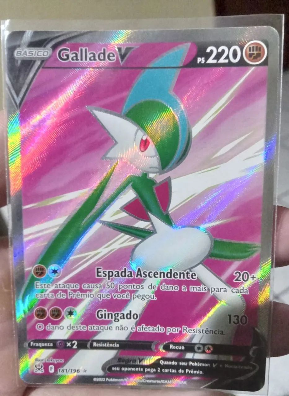 Carta Pokémon Gallade V copag PT  - Foto 3