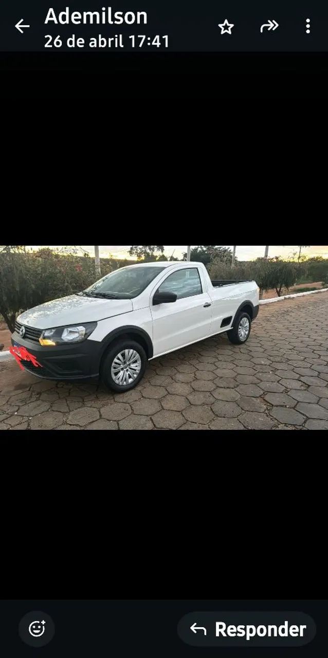 SAVEIRO RUBUST 1.6 BRANCA 2022 POUCO RODADA  - Foto 2