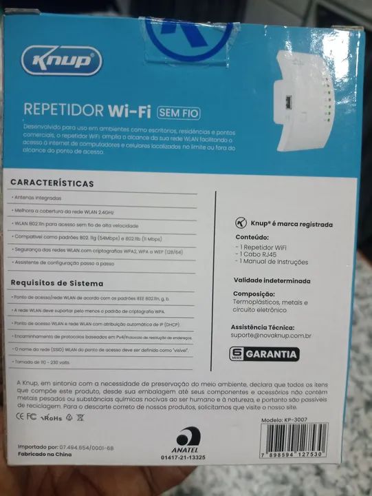 Repetidor de Sinal Wi-Fi - Alcance Extendido - Novo - Foto 2