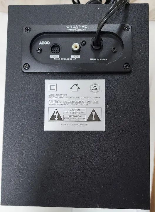 Cx. de som 2.1 para computador Creative com subwoofer - Foto 5