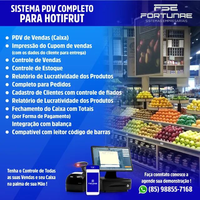 SISTEMA COMPLETO E SIMPLES DE USAR PARA SEU HORTIFRUTI
