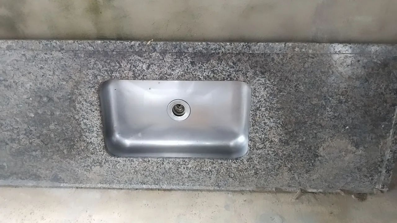 Cuba de cozinha em granito usada retirar 1.50 - Foto 2