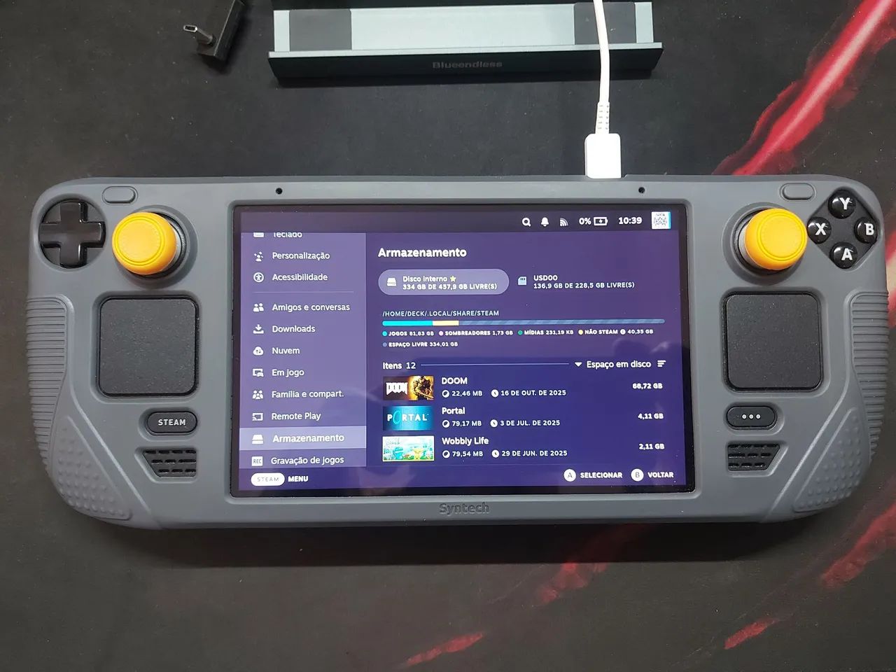 Steam Deck LCD 500gb + Dock - Consoles de Vídeo Game - Anastácio