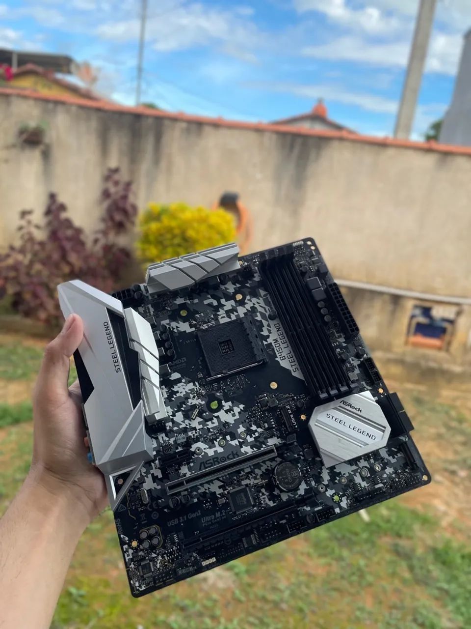 Placa-Mãe ASRock B450M Steel Legend