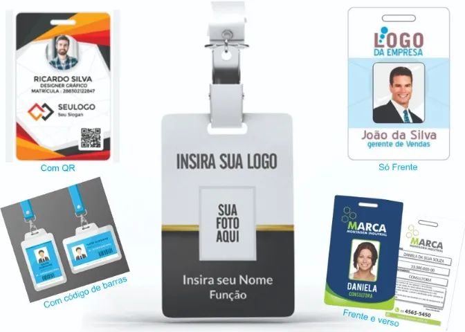 CRACHÁ E CARTÕES PERSONALIZADO EM PVC