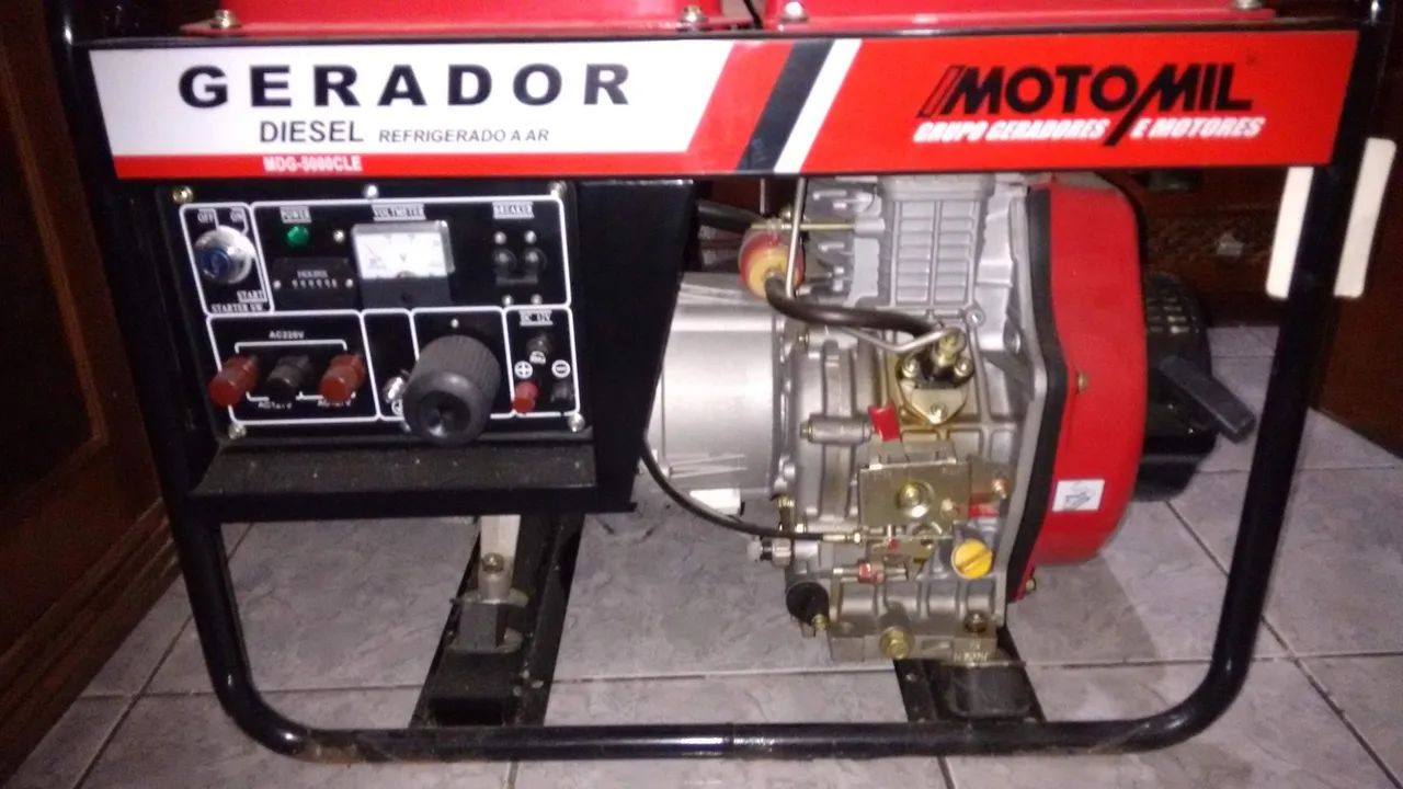 Gerador Motomil MDG 5000 CLE A Diesel (NOVO) Nunca Usado - Foto 4