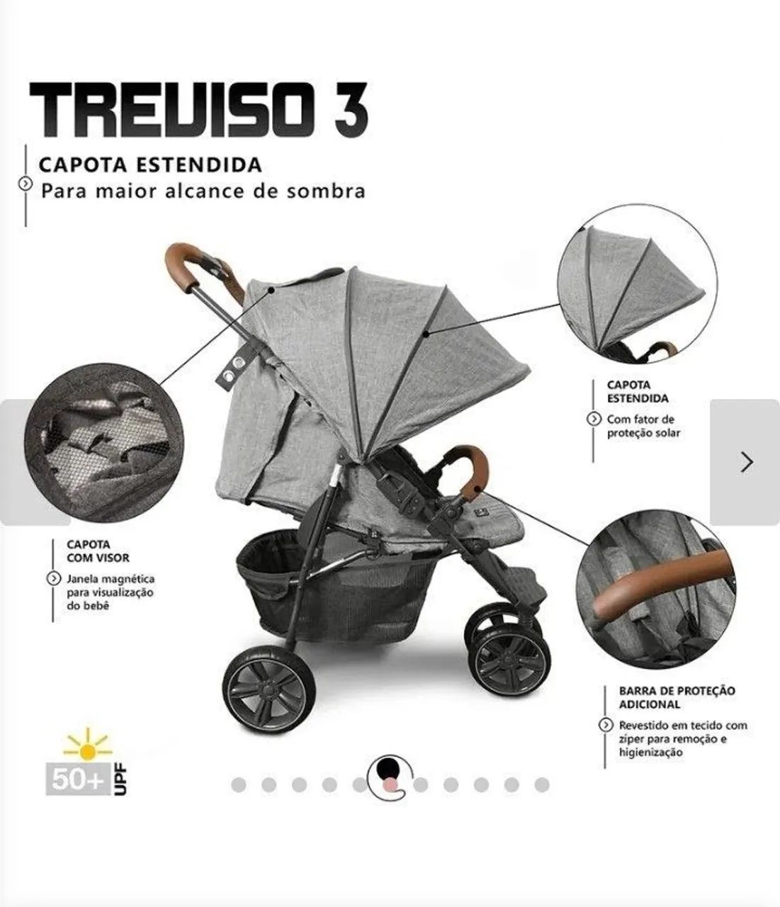 Carrinho de bebê Treviso 3 - Foto 4