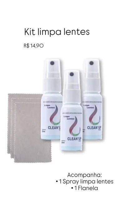 Kit limpa Lentes e Telas 