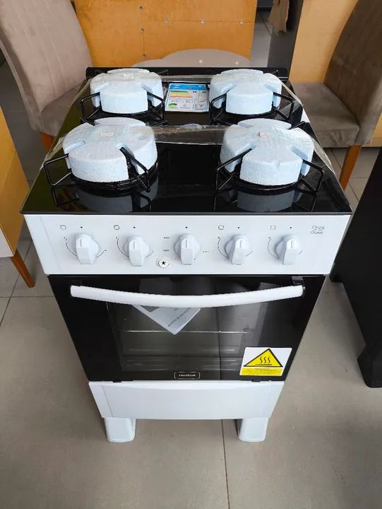 Fogão 4 Bocas Realce - Branco