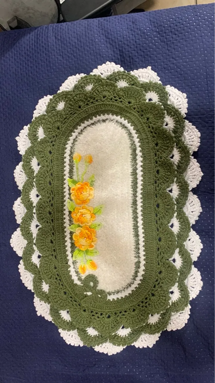 Kit de Banheiro Acoplado Crochê Novo