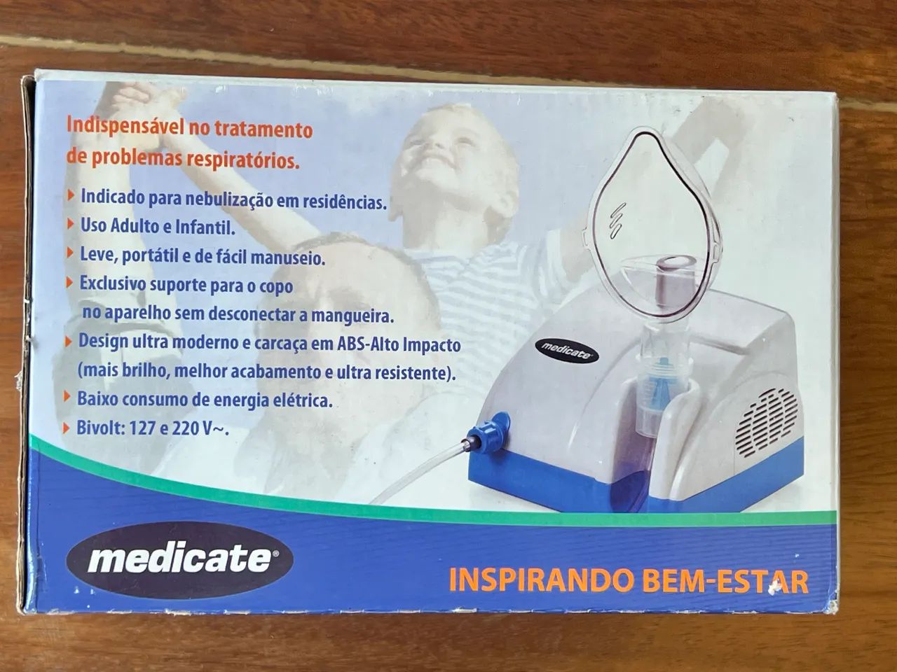 Inalador nebulizador Medicate MD 1.000 completo - bivolt  - Foto 3