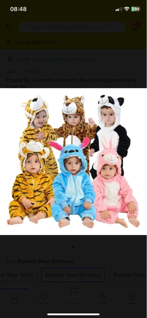 Pijama de Desenho Animado