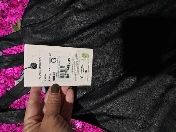 Macacão de Couro Feminino Preto tamanho G    - Foto 4